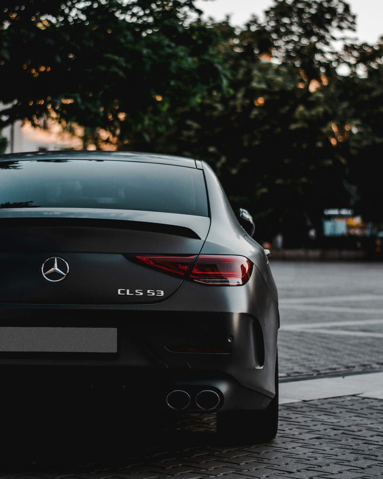 Mercedes-AMG CLS 53 in Obsidian Black, rear quarter view
